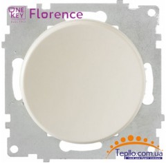 Выключатель одинарный Florence бежевый