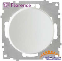 Выключатель одинарный Florence белый