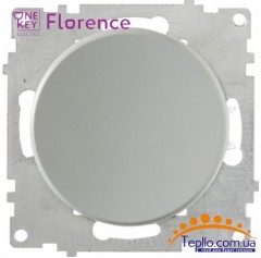 Выключатель одинарный Florence серый