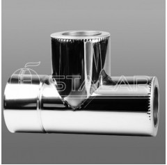 Тройник 90 \TERMO 150x220 нерж/нерж 0,5 мм AISI 201